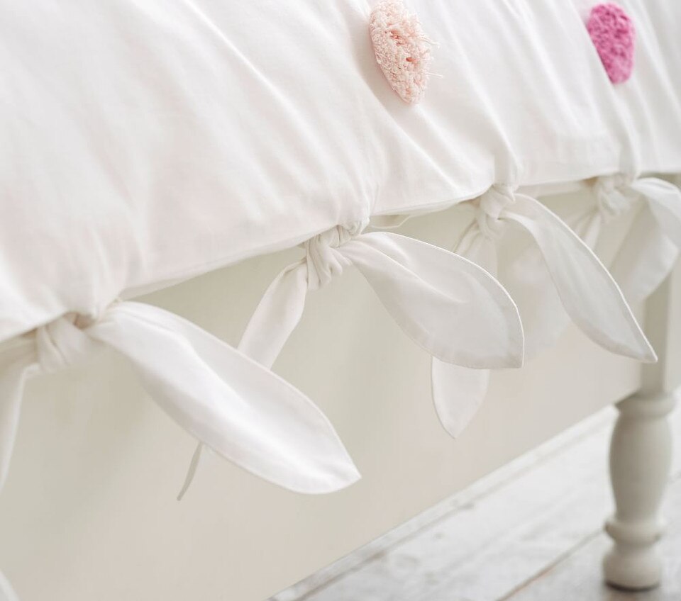 Zoey PomPom Duvet Cover & Shams Pottery Barn Kids Australia